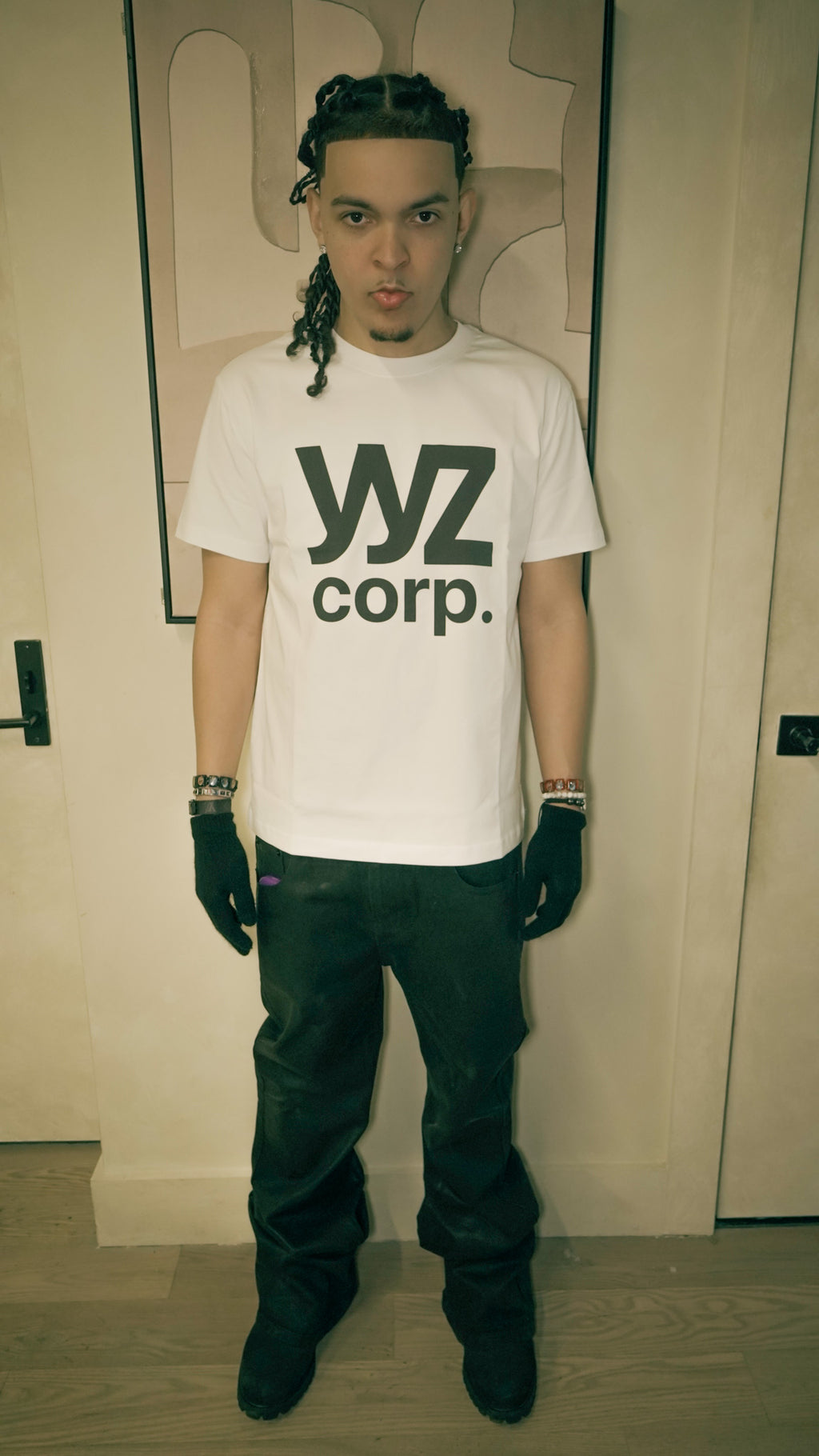 WHITE "YYZCORP" TEE