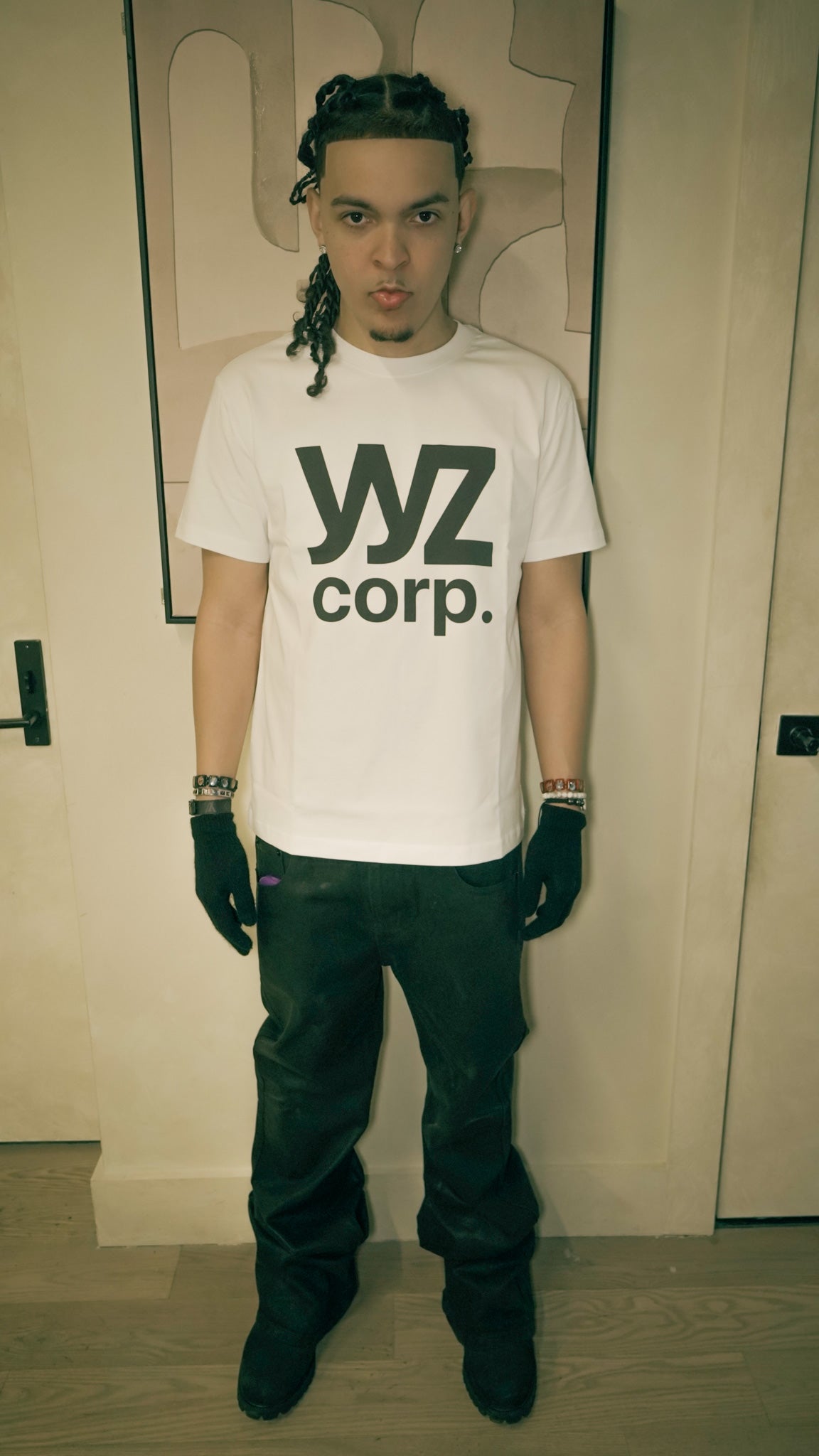 WHITE "YYZCORP" TEE