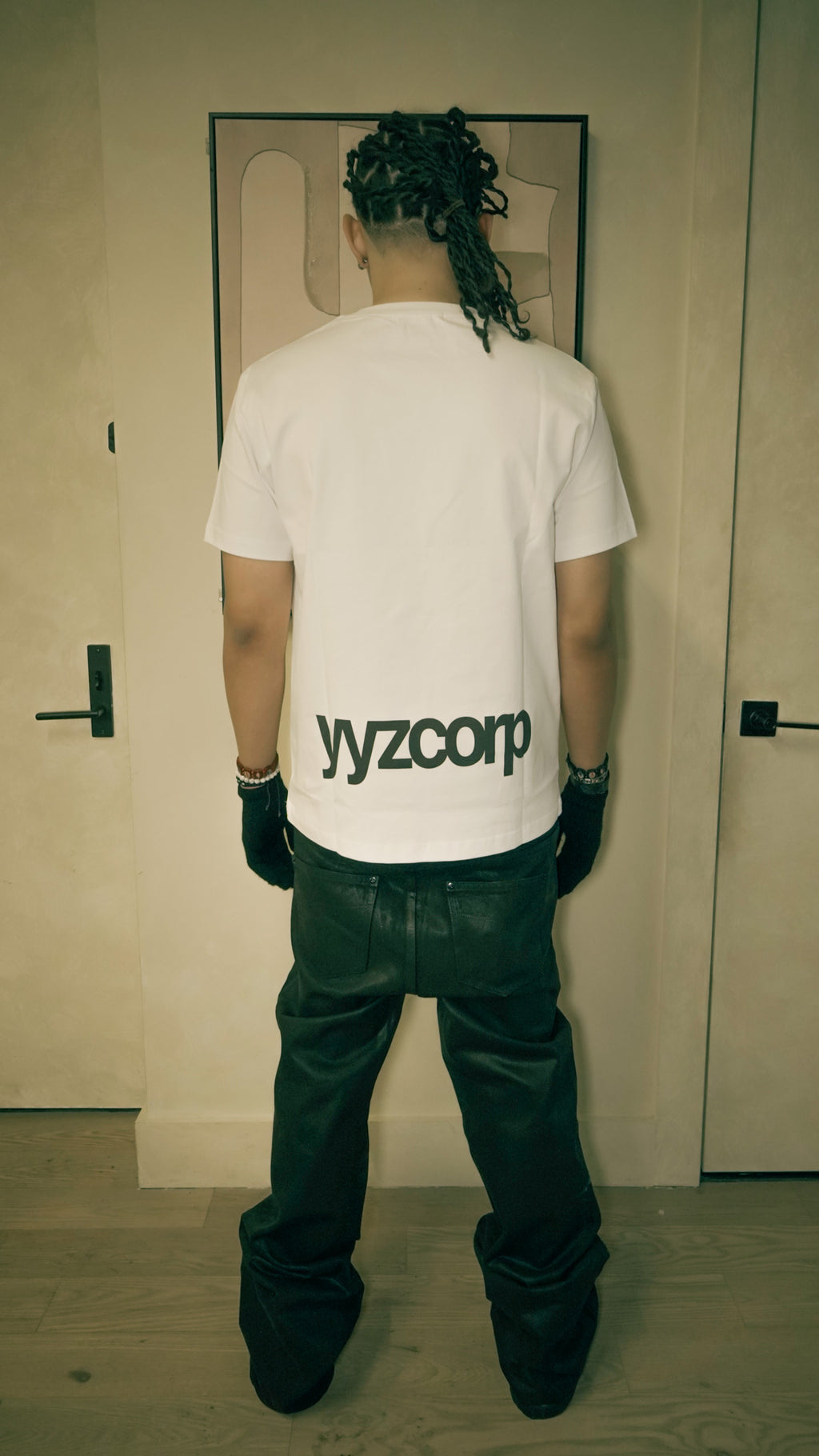WHITE "YYZCORP" TEE