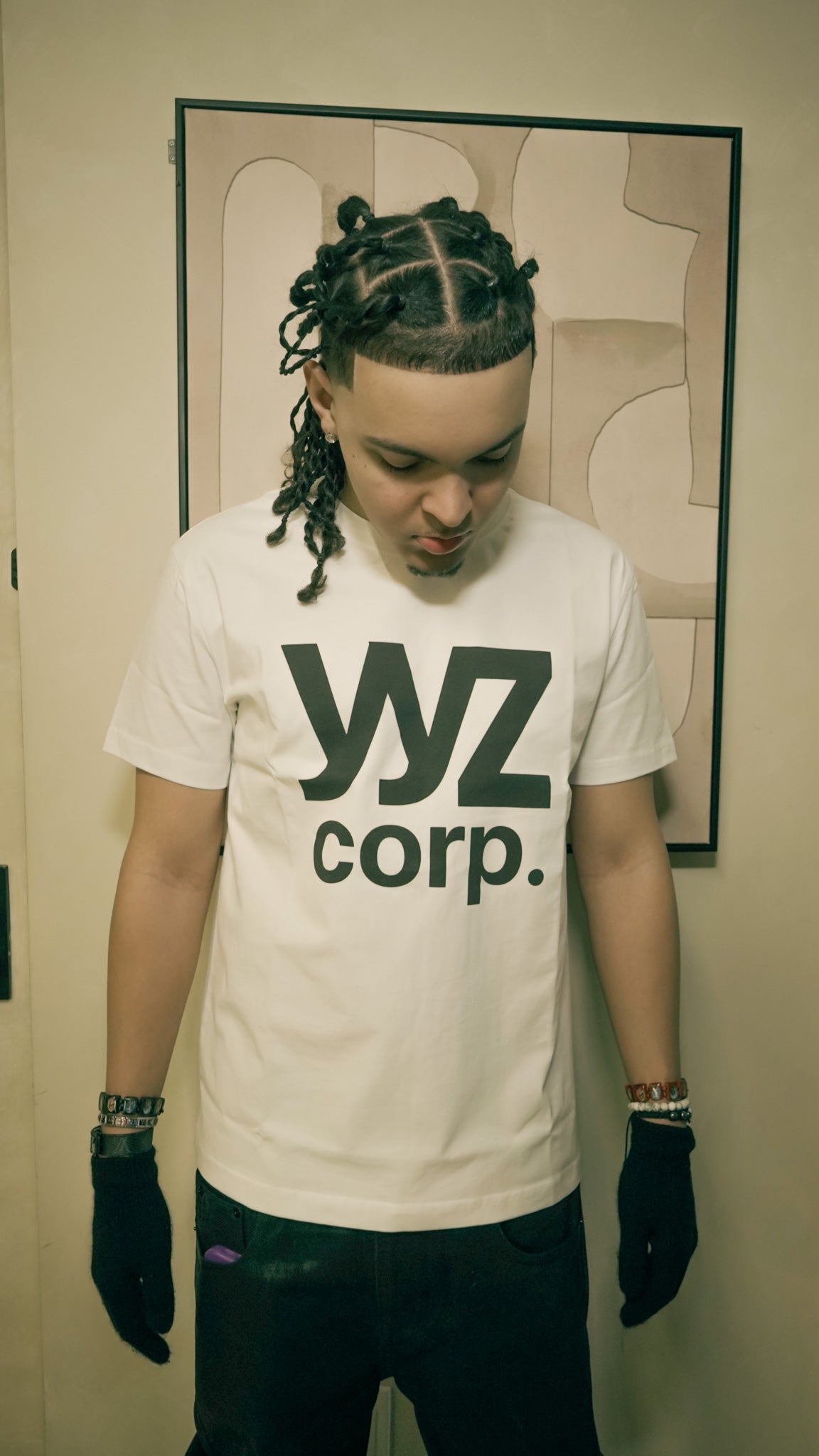 WHITE "YYZCORP" TEE